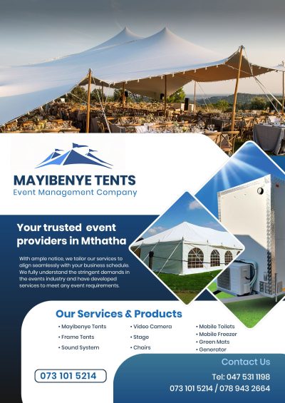 Mayibenye Tents – Event Providers in Mthatha