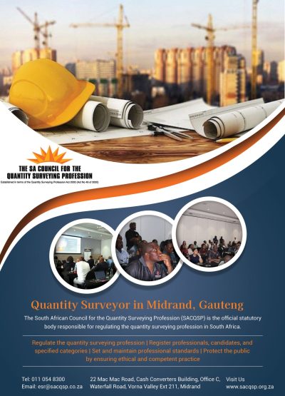 South African Council for the Quantity Surveying Profession – Quantity Surveyors in Midrand
